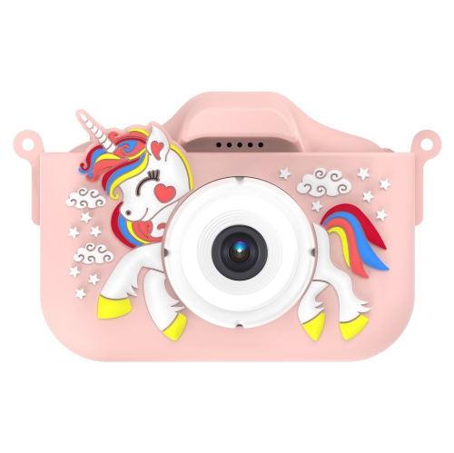GREEN SCENIC  Kids Digital Camera - Cute Unicorn Pattern, Kids Birthday Gift Mini Camera Digital Video Recorder (Pink+64GB)