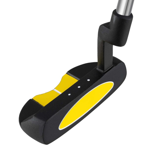 Ultimate 27 Inch Junior Mallet Putter for Kids with Stainless Steel Shaft and Headcover Green/Yellow