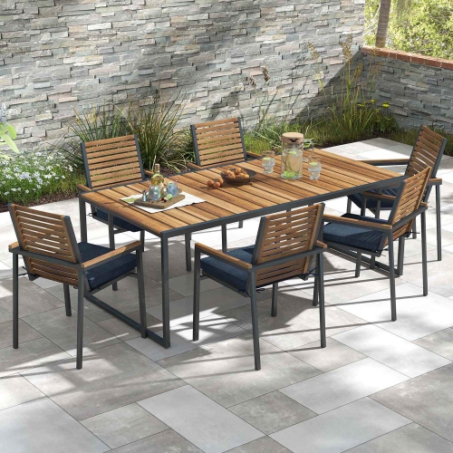 Costway Outdoor Chair Cushion Set of 2/4/6 Waterproof Fade-Resistant Olefin Seat Cushions Brown/Navy/Gray/Black