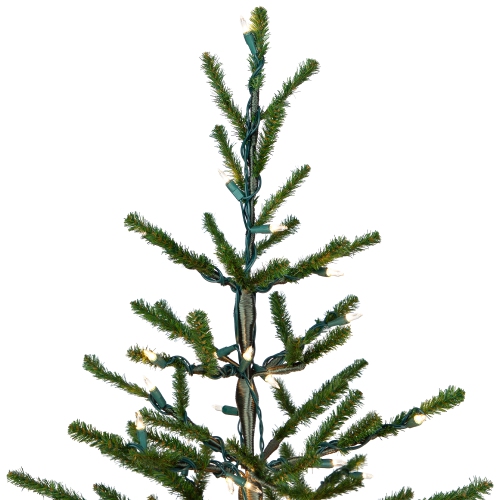 Alpine Coral Artificial Christmas Tree with Metal Base - 3' - Clear Lights