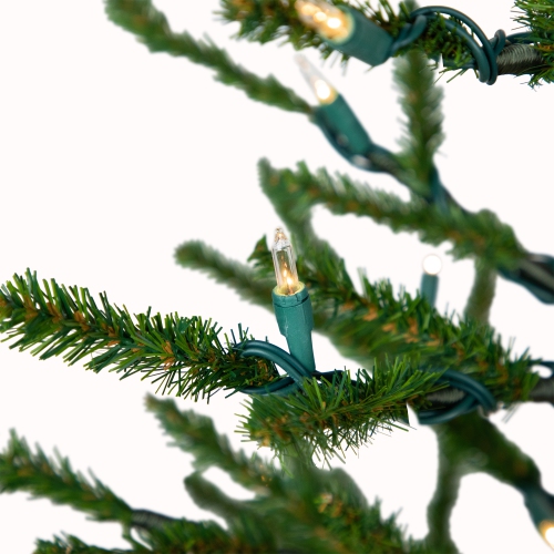 Alpine Coral Artificial Christmas Tree with Metal Base - 3' - Clear Lights