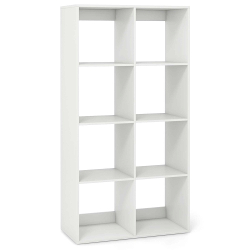 Costway 4/6/8/9-Cube Open Bookshelf with Anti-tip Kits Home Modern Style Storage Shelf for Study