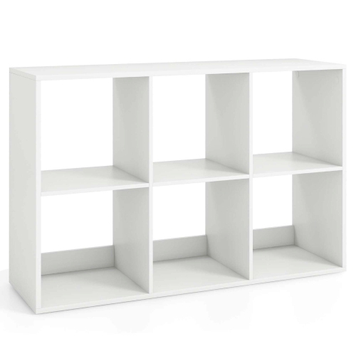 Costway 4/6/8/9-Cube Open Bookshelf with Anti-tip Kits Home Modern Style Storage Shelf for Study
