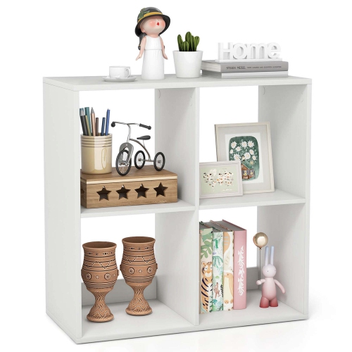 Costway 4/6/8/9-Cube Open Bookshelf with Anti-tip Kits Home Modern Style Storage Shelf for Study