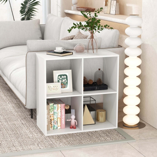 Costway 4/6/8/9-Cube Open Bookshelf with Anti-tip Kits Home Modern Style Storage Shelf for Study