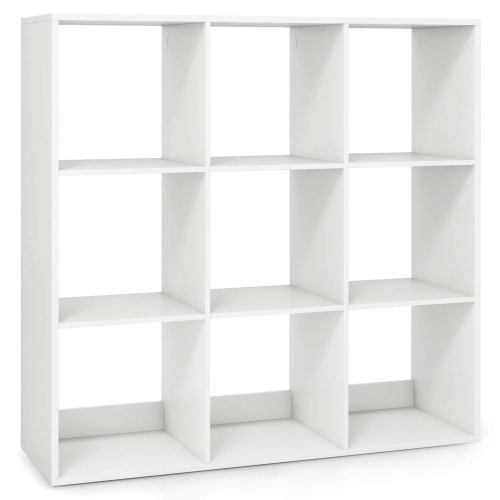 Costway 4/6/8/9-Cube Open Bookshelf with Anti-tip Kits Home Modern Style Storage Shelf for Study