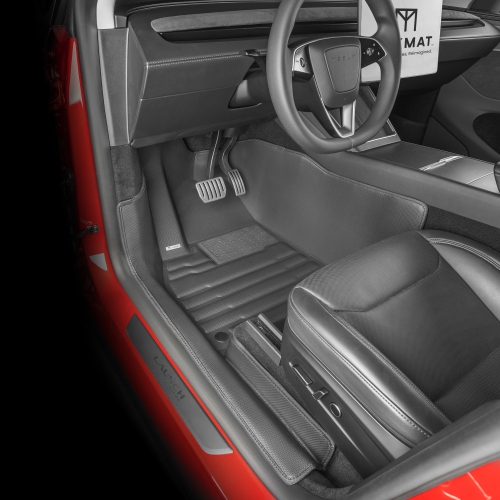 TuxMat - Pour modèles 2026 5 places modèle Y de Tesla - Tapis d'auto personnalisés - Couverture maximale, toutes saisons, mesurée au laser - Cet