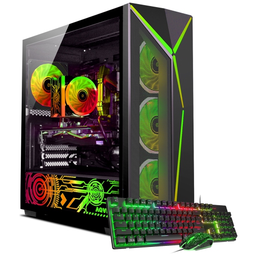 Gaming PC AQVIN AQ80 Tower - Intel Core i7 Processor up to 4.60 GHz 32GB DDR4 RAM 1TB SSD GeForce RTX 5060 8GB GDDR7 Windows 11 WIFI - Only at Best