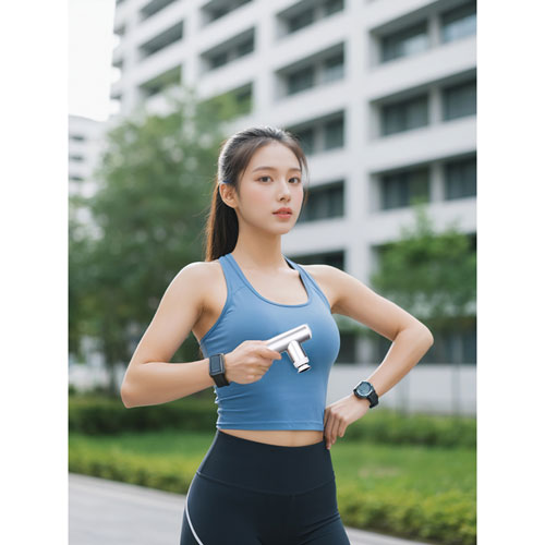 KICA Mini 3 handheld Percussive Massage Device - Silver