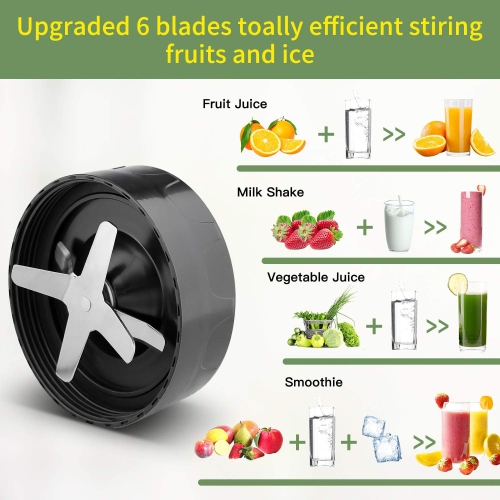 La Reveuse Personal Smoothie Blender 600W with 20 oz BPA-Free Travel Bottle, Dishwasher Safe