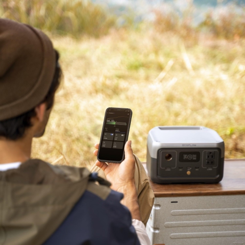Open Box - ECOFLOW Portable Power Station River 2, 256Wh LiFeP04 Battery/ 1 Hour Fast Charging, 2 Up to 600W AC Outlets