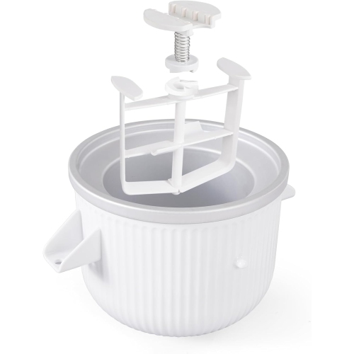 Accessoire de crème glacée de LETOMS pour KitchenAid – Machine à desserts glacés de 2 pintes pour crème glacée, sorbet et gelato – Convient aux