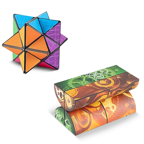 Magic Star Cube: Magic Puzzle Cube Set, Deformable Geometric 3D Puzzle Toy, Educational Toys for Boys and Girls