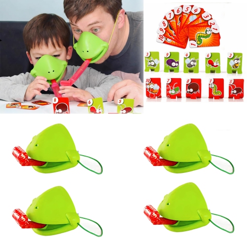 Jeu de société Frog Mouth Sticking Out Tongue&nbsp;: Ensemble de jeu pour 4 joueurs, jouets éducatifs pour garçons et filles
