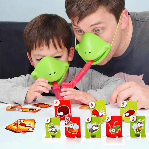 Jeu de société Frog Mouth Sticking Out Tongue&nbsp;: Ensemble de jeu pour 4 joueurs, jouets éducatifs pour garçons et filles