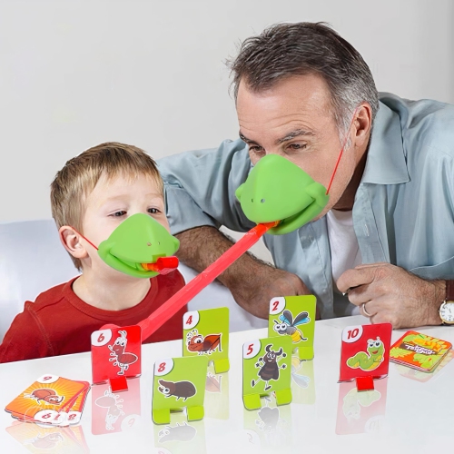 Jeu de société Frog Mouth Sticking Out Tongue&nbsp;: Ensemble de jeu pour 4 joueurs, jouets éducatifs pour garçons et filles