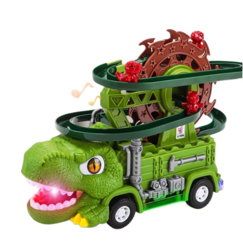 Dinosaur Slide Toy Set: Ferris Wheel Track Toy, Educational Toys for Boys and Girls, Holiday and Birthday Gifts