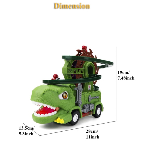 Dinosaur Slide Toy Set: Ferris Wheel Track Toy, Educational Toys for Boys and Girls, Holiday and Birthday Gifts