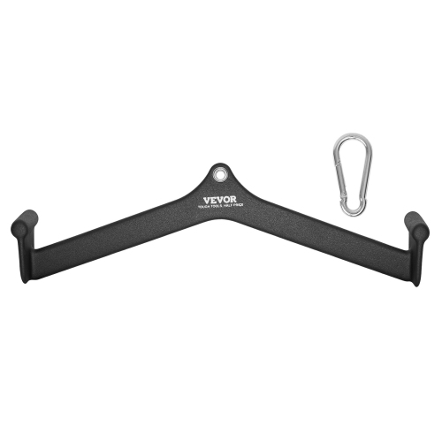 Image 1 of 9.. VEVOR LAT Pulldown Attachment, Cable Machine Rowing V-bar Attachment, Tricep Pull Down Bar, Back Strength Training Rubber Coated Handle Grip, Bicep