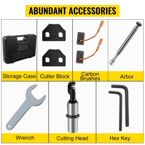 VEVOR 380W Power Electric Sheet Metal Cutter, 1800RPM Rotor Speed, 0.07in/1.8mm Cutting Capacity, Includes Replacement Blades and Storage Case, Ideal