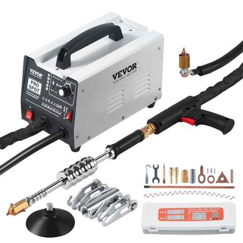 VEVOR 110V Stud Welder Dent Repair Kit, Auto Body Spot Welding Dent Puller Machine with 7 Welding Modes & Adjustable Power, 1.8KW Spot Welder Dent