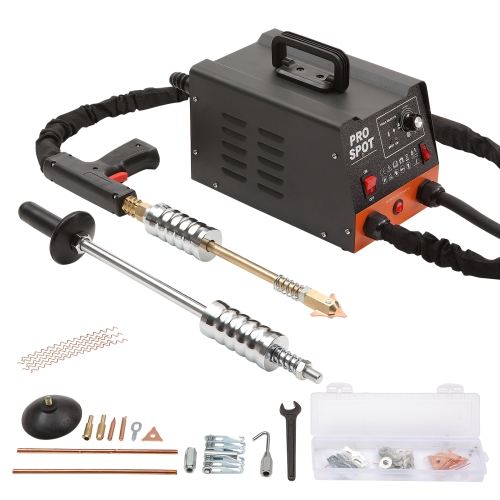 VEVOR  3Kw Stud Welder Dent Repair Kit, Spot Welder Dent Puller w 6 Welding Modes, Auto Body Spot Welding Dent Puller Machine & 16 Types Of Welding