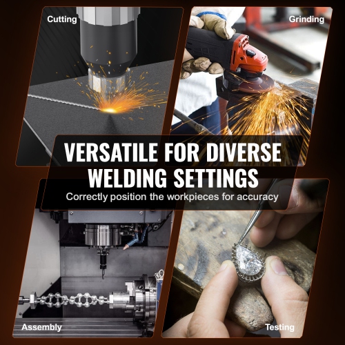 VEVOR 50KG Rotary Welding Positioner, 0-90° Welding Positioning Turntable Table 0.5-6RPM 120W, with 12.4 Inch 3-Jaw Lathe Chuck & Welding Torch Stand