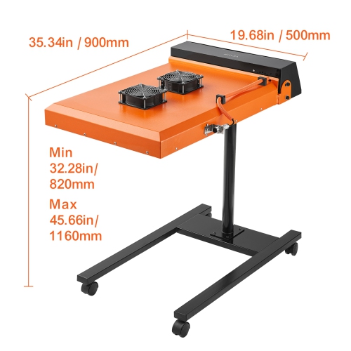 VEVOR 19 x 21 inch Pro Flash Dryer, Upgrade 6000W Automatic Infrared IR Flash Dryer Dual Fan for Screen Printing Machine, Silk Screen Dryer with