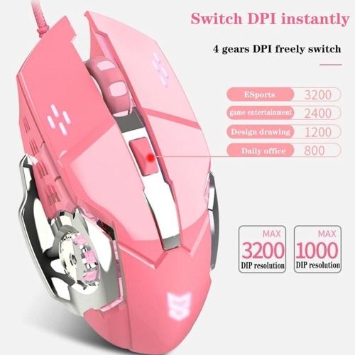 Rechargeable 2.4G wireless mouse - silent click, 6 buttons, adjustable 1200/1600/2400 DPI, 10m range, USB receiver, compact design, for PC/laptop