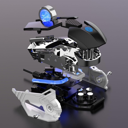 Black 5600 DPI Silent Gaming Mouse - Ergonomic Design, RGB Breathing Light, Plug and Play, No Driver Required, 9-Button USB Mouse, Suitable for PC/Mac