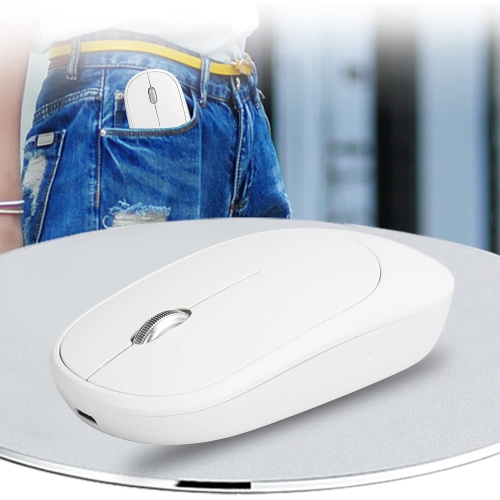 Bluetooth dual-mode wireless mouse, charging and silent, computer notebook office game luminous wireless mouse