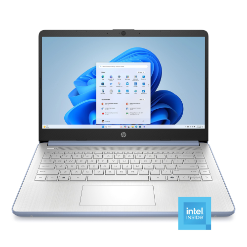 HP 14" HD Anti-Glare Laptop - Blue