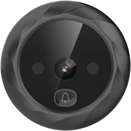 Sonnette de porte Caméra Wi-Fi Home Vidéo HD 2,4 po Cat Eye Sonnette Voix Téléphone Interphone Vidéo