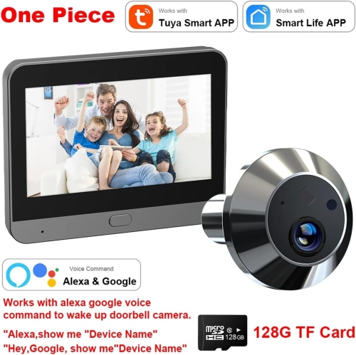 4.3 po écran avec surveillance vidéo antivol sonnette Wi-Fi télécommande sonnette vidéo