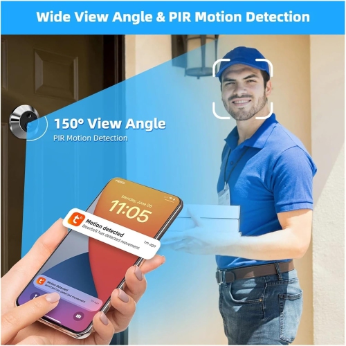 4.3 po écran avec surveillance vidéo antivol sonnette Wi-Fi télécommande sonnette vidéo