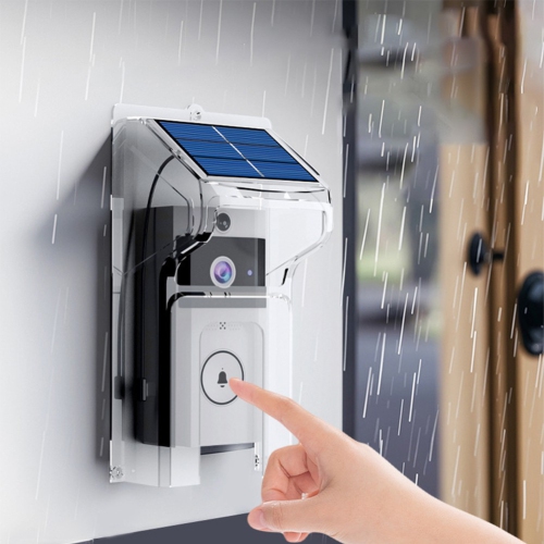 Wifi doorbell with waterproof cover, solar powered, real-time monitoring