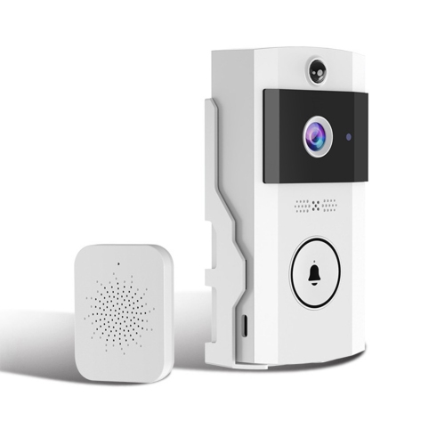 Wifi doorbell with waterproof cover, solar powered, real-time monitoring
