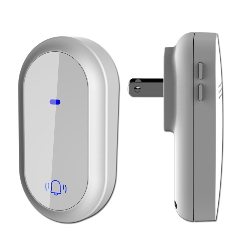 Wireless doorbell, entrance doorbell, intercom, call doorbell set, no battery required, waterproof, dustproof, wireless, entrance doorbell - white,