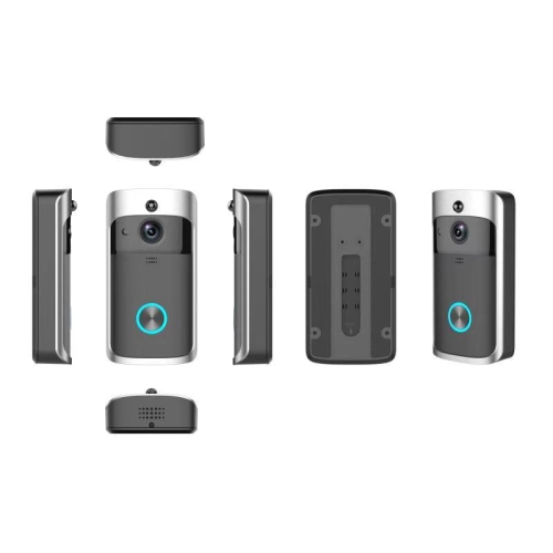 Interphone vidéo intelligent Sonnette sans fil Cat Eye V5 Home Caméra de surveillance vidéo Wi-Fi - Noir