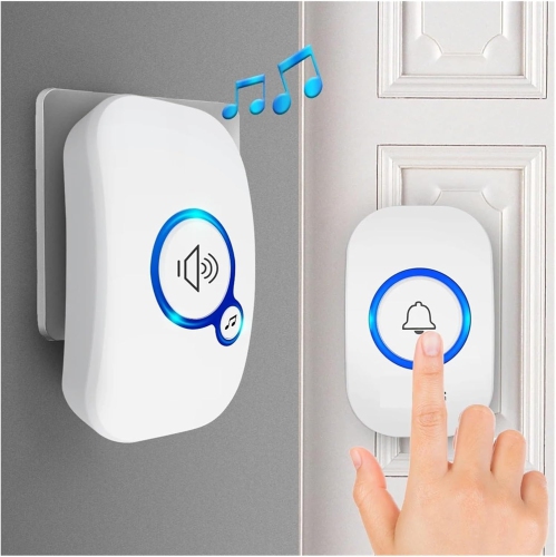 Wireless doorbell home infrared induction welcome doorbell door sound alarm 32 songs smart doorbell ring touch button