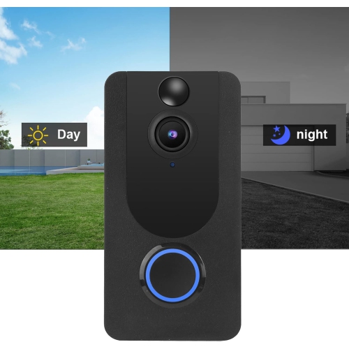 Sonnette vidéo, miroir de porte numérique, interphone sans fil HD intégrale 1080p, objectif 140°, pour la maison