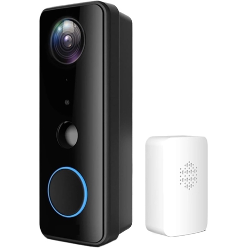 Smart Home Outdoor Wireless Doorbell IP66 Waterproof Video Doorbell WIFI Low Power HD Video Doorbell Remote Voice Intercom