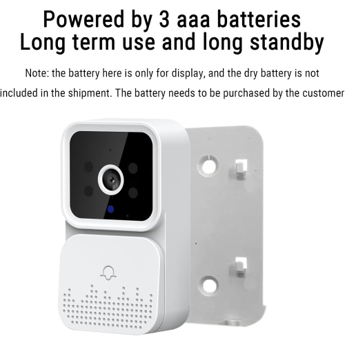 Smart Wireless Doorbell, Upgrade Home Doorbell Camera with Video Doorbell Camera, WiFi - with Remote Video Intercom HD Night Vision Camera for Home -
