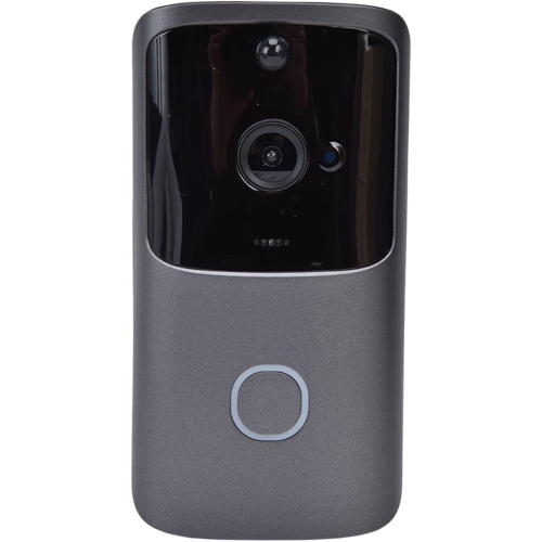 Sonnette de porte HD Wi-Fi avec capteur de mouvement passif à infrarouge, audio bidirectionnel, fonctionnement à distance mobile, caméra sans fil