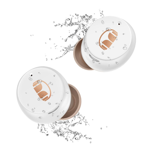 Monster N-Lite 200 AirLinks Wireless Earbuds, Bluetooth 5.0 Headphones with Wireless Charging, Built-in Mic for Clear Calls, Immersive Bass Sound,