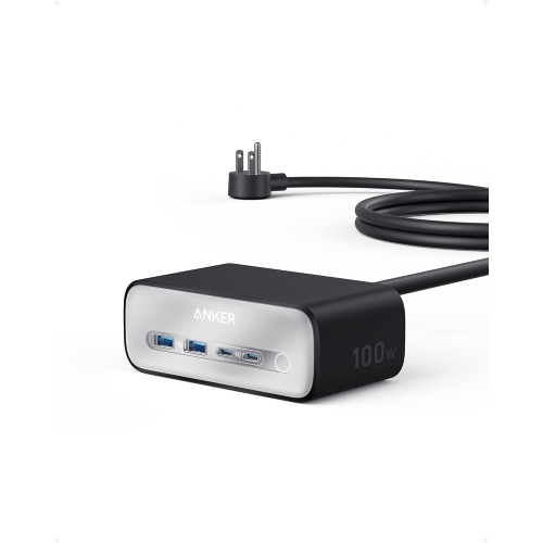 Anker 7-in-1 USB-C Power Strip Charging Station for iPhone 15/14, MacBook Air/Pro, 5ft Cord, Fast Charging, Desktop Accessory