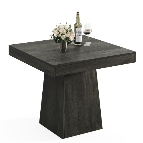 Lantine Square Dining Table For 4,31.5-Inch Kitchen Table Small Dinner Table With Sturdy Pedestal Base,Farmhouse Dining Room Table For Home Dining