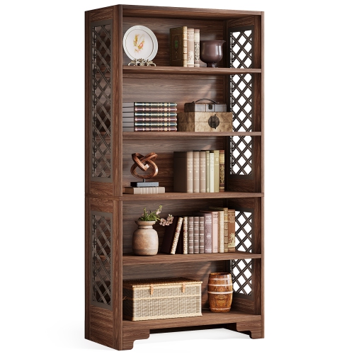 Lantine 6-story modern bookshelf,high-rise storage bookshelf,5 floor standing display shelves and storage shelves,suitable for bookshelves in home