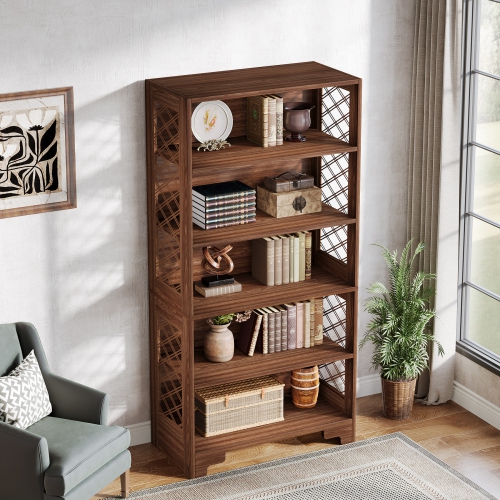 Lantine 6-story modern bookshelf,high-rise storage bookshelf,5 floor standing display shelves and storage shelves,suitable for bookshelves in home