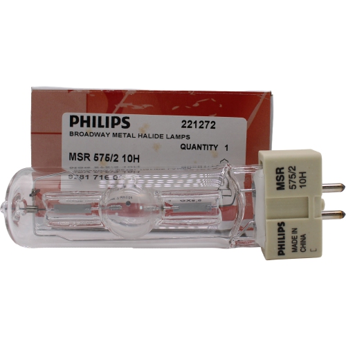 PHILIPS  Msr 575/2 287078 575 Watt Gx9.5 Cold Strike Studio/disco Broadway Entertainment Lamp